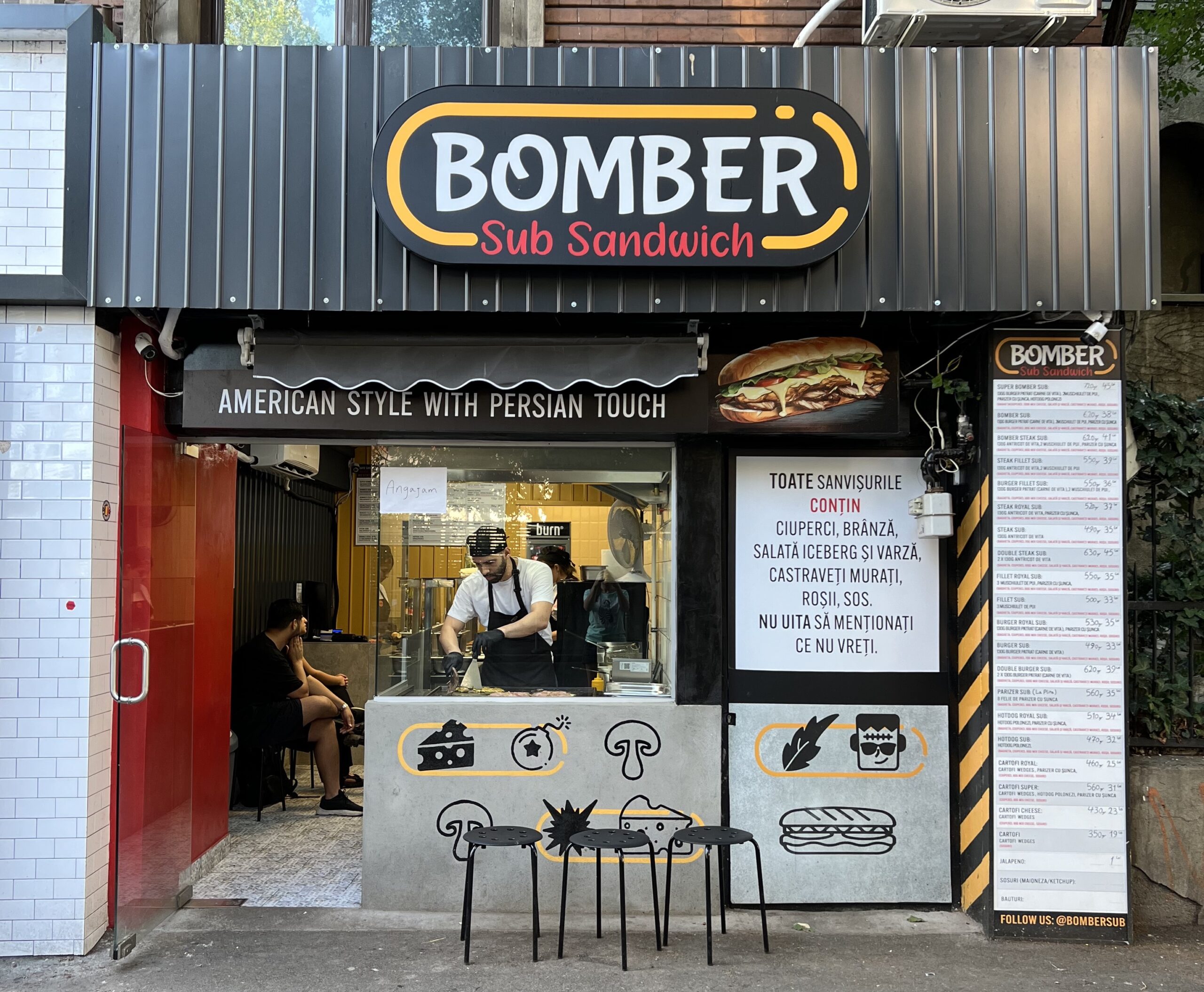 Cum se împacă bucătăria persană cu parizerul. Două surori din Iran și-au deschis o afacere cu sandvișuri în centrul Bucureștiului:„Românii ne adoră mâncarea” Cum se împacă bucătăria persană cu parizerul. Două surori din Iran și-au deschis o afacere cu sandvișuri în centrul Bucureștiului:„Românii ne adoră mâncarea”