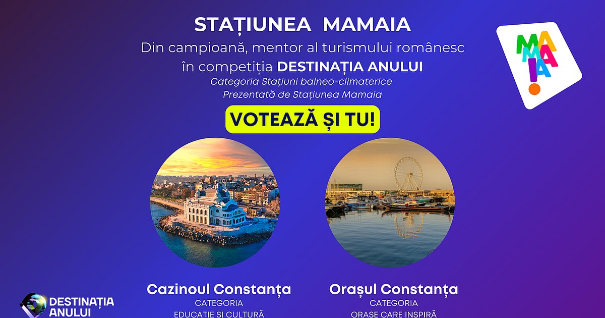 Destinația Anului 2025: Mamaia, de la „regina litoralului” la mentor al turismului românesc. Cazinoul din Constanța intră în competiție Destinația Anului 2025: Mamaia, de la „regina litoralului” la mentor al turismului românesc. Cazinoul din Constanța intră în competiție