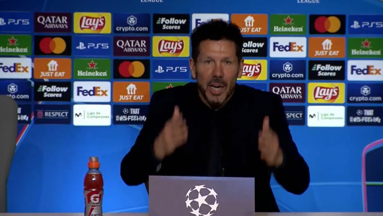 Simeone a țipat la conferință după Atletico