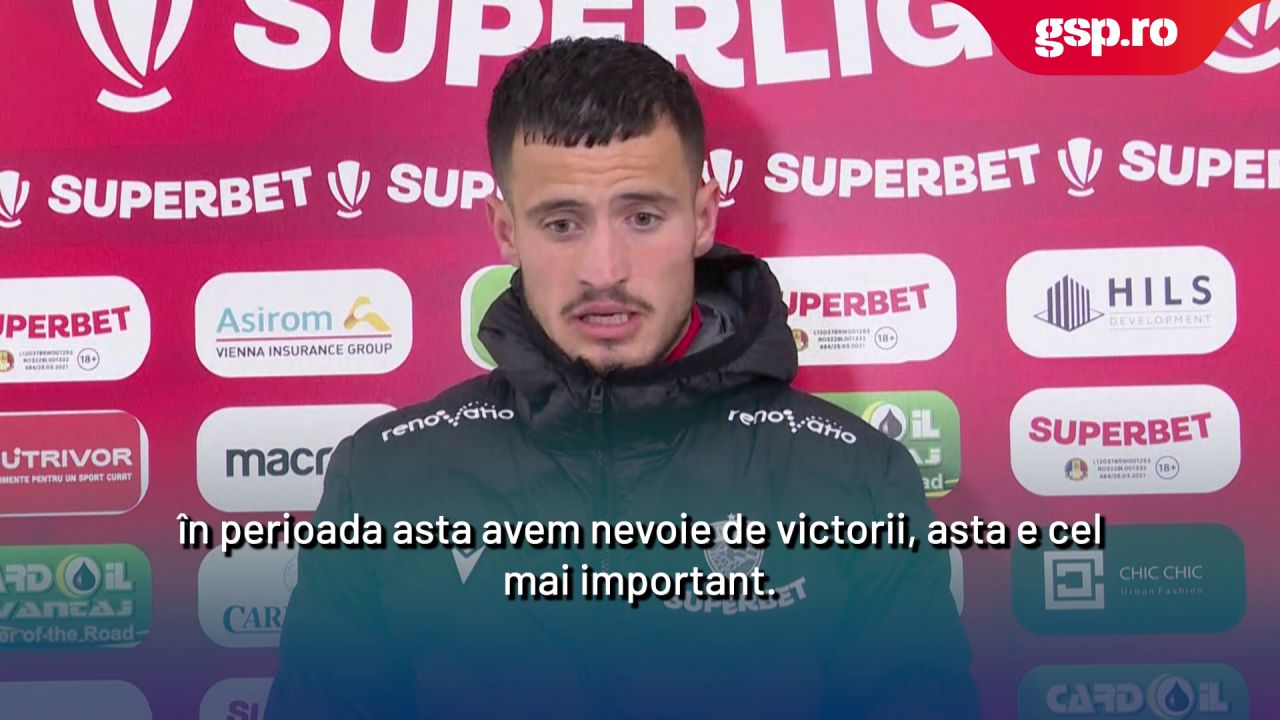 Astrit Selmani, marcatorul din meciul cu Oțelul: „Sper să câștigăm și vineri și să mergem în play-off” Astrit Selmani, marcatorul din meciul cu Oțelul: „Sper să câștigăm și vineri și să mergem în play-off”