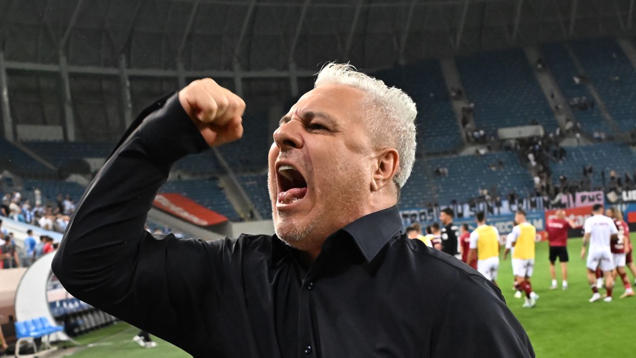 Tunete și fulgere la conferința lui Marius Șumudică: mesaje pentru Vassaras și Emil Boc. ”Sunt foarte nervos”