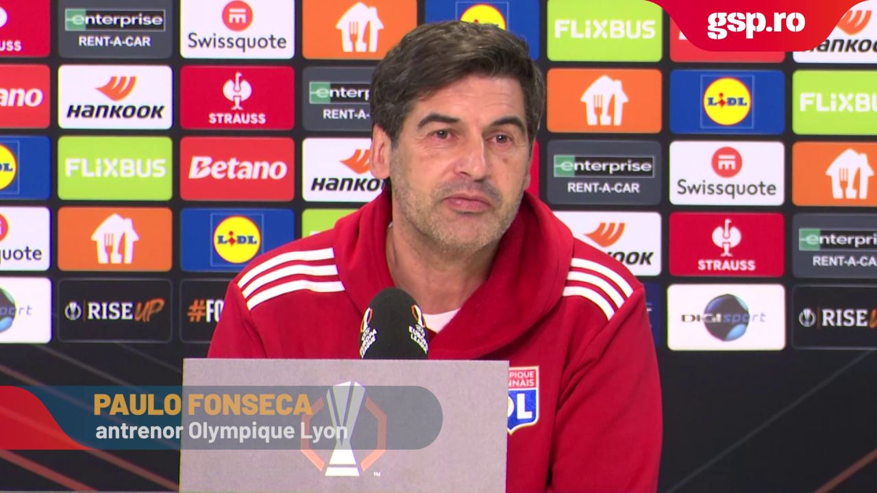 Paulo Fonseca, antrenorul de la Lyon, declarații înainte de meciul cu FCSB: „Eu cred că nu s-au uitat la meciurile pe care le-a făcut echipa din București”