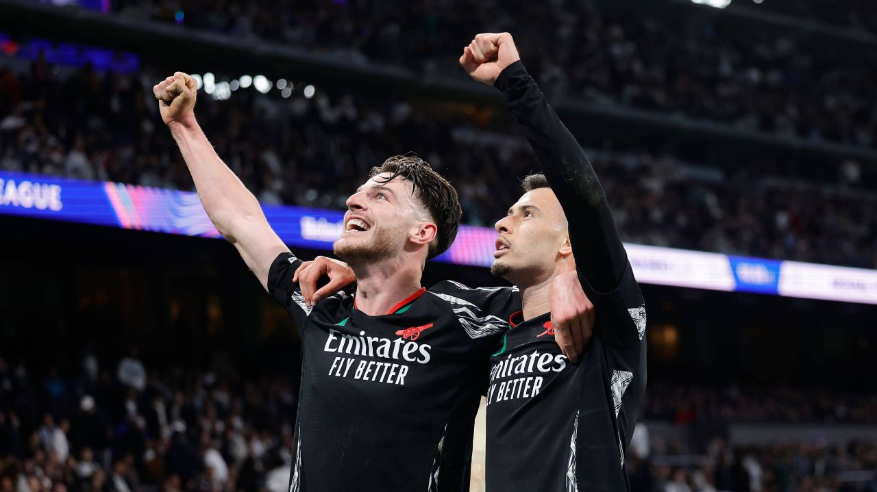 Reacția lui Declan Rice, după ce Arsenal a eliminat-o pe Real Madrid: ”Vrem să câștigăm Champions League” Reacția lui Declan Rice, după ce Arsenal a eliminat-o pe Real Madrid: ”Vrem să câștigăm Champions League”