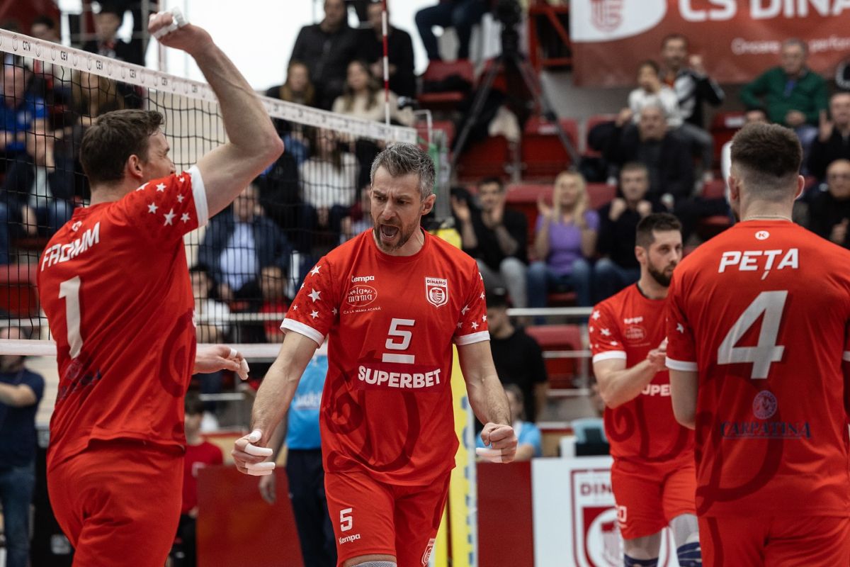 Dinamo București, CAMPIOANA României la volei masculin, după trei decenii de la ultimul titlu! Sală plină la Brașov
