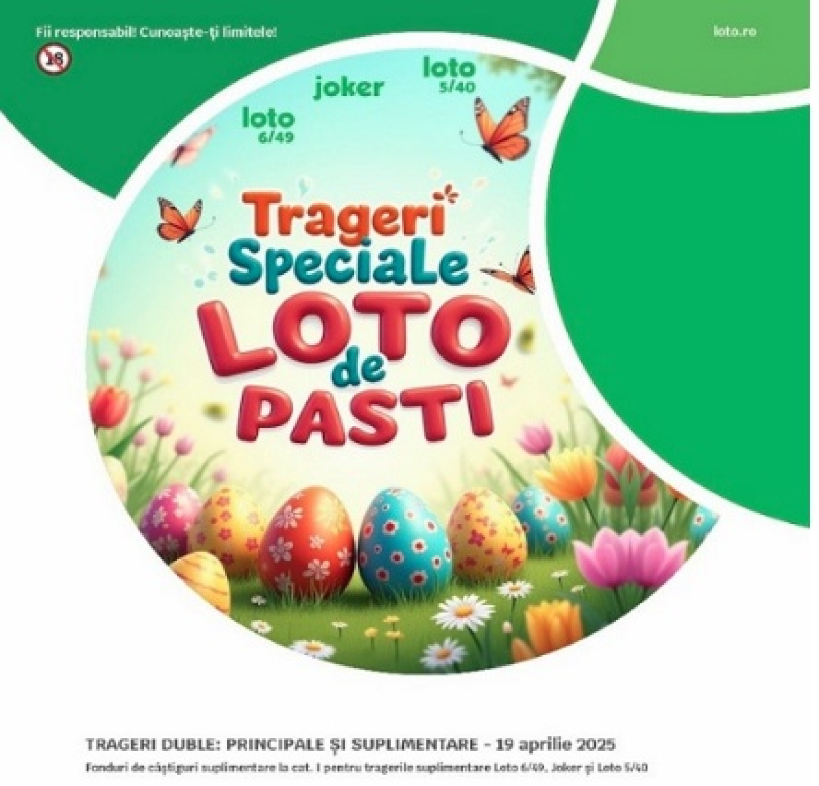 Loteria Română, anunț despre Tragerile Speciale ale Sărbătorilor de Paști