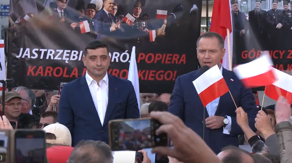VIDEO George Simion, mesaj din Polonia, din mijlocul susținătorilor lui Karol Nawrocki