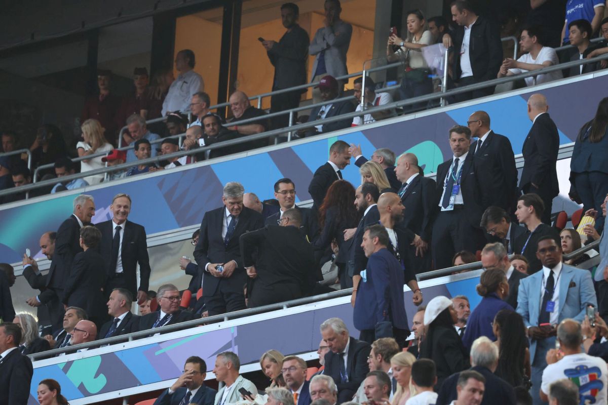 Răzvan Burleanu l-a evitat pe Ceferin la finala Ligii Campionilor » Cu cine s-a întreținut în tribunele de pe Allianz Arena