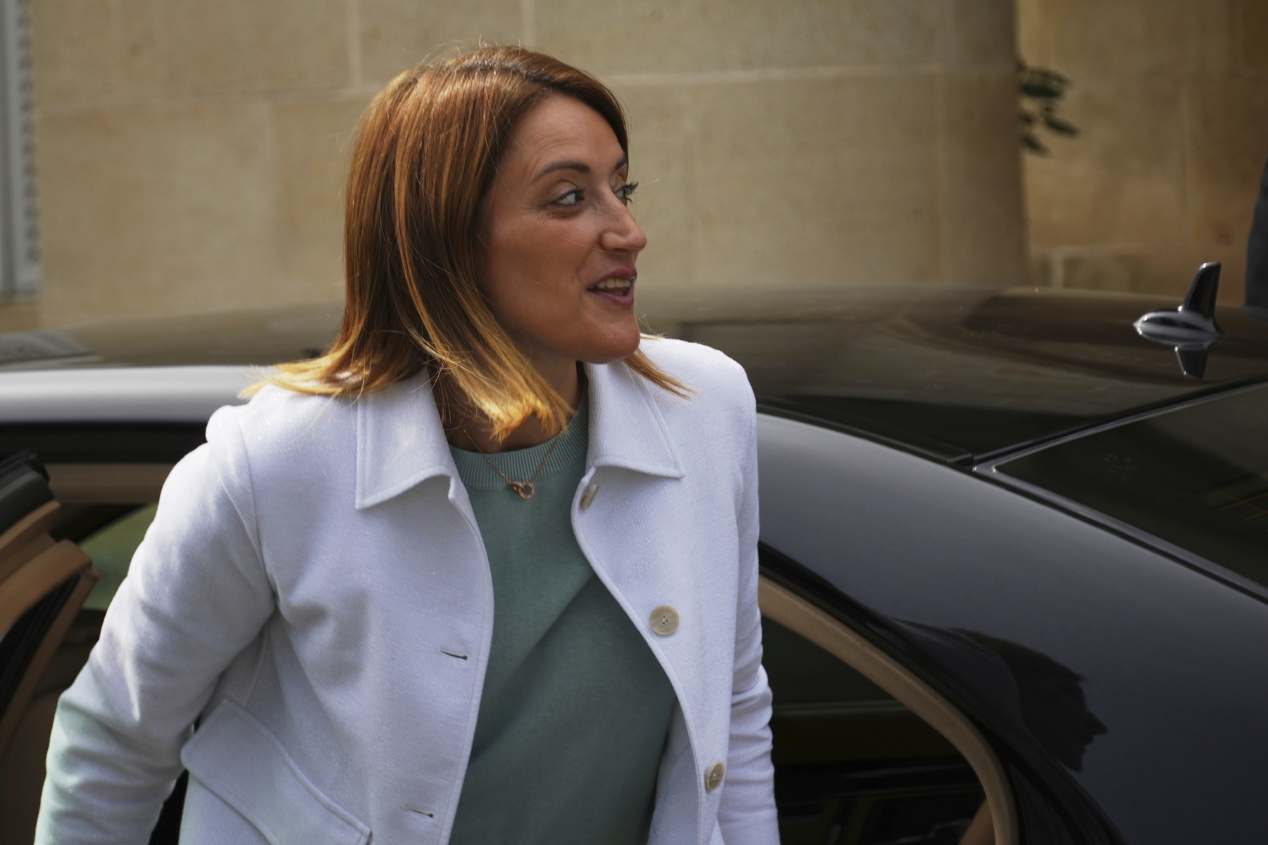 FOTO Șefa Parlamentului European, mesaj în miez de noapte, după întâlnirea cu Nicușor Dan