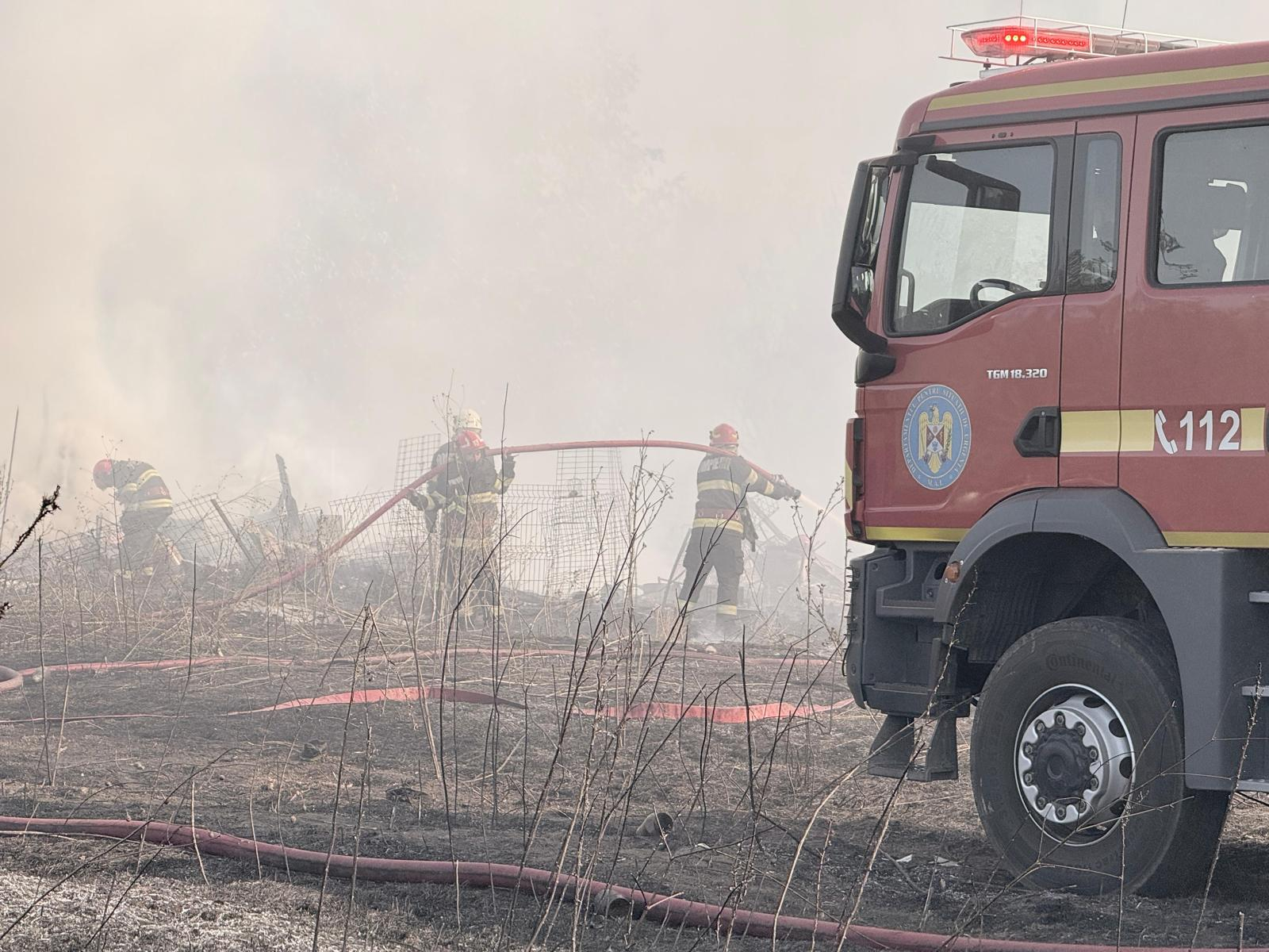Incendiul de la Glina a fost stins / update