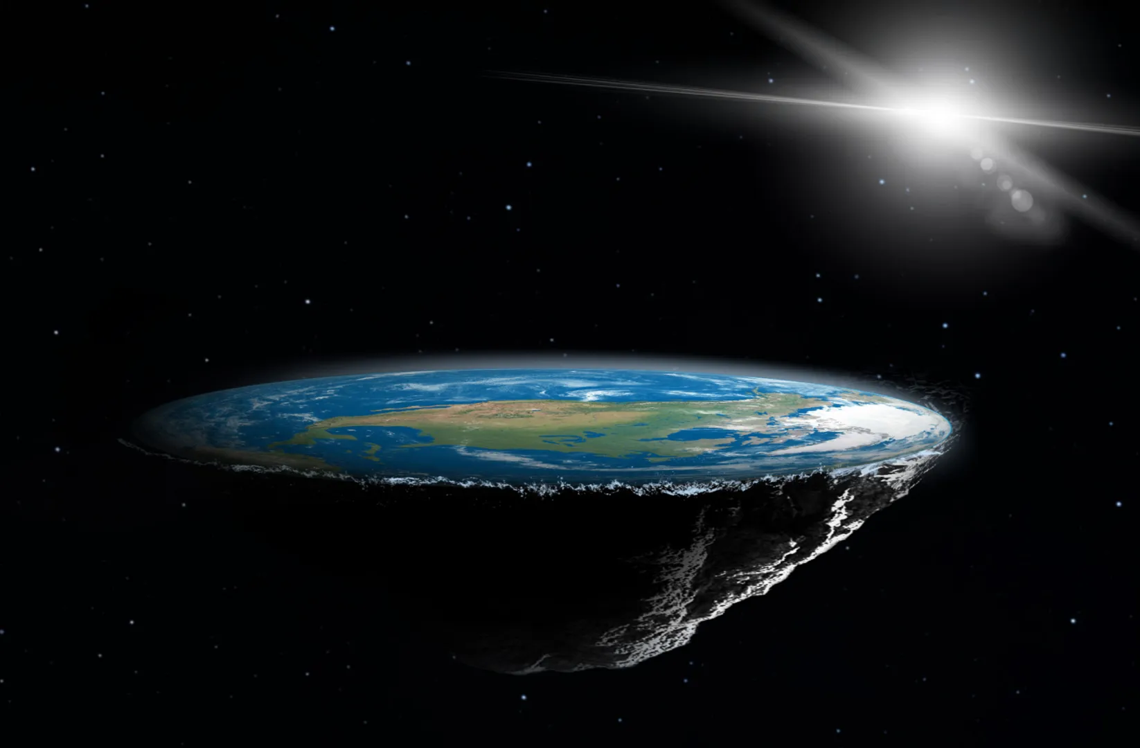 Ce vor mai spune acum susținătorii teoriei Pământului plat? Experiemntul senzațional cu ajutorul unei camere și umbra unui garaj