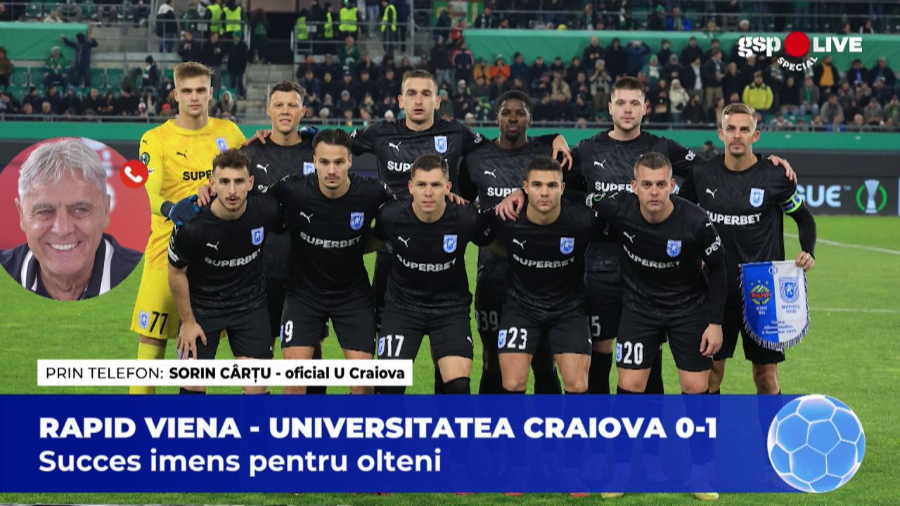 EXCLUSIV. Sorin Cârțu, intervenție la GSP Live Special după victoria de la Viena: „Am avut meciul sub control. Omul meciului a fost portarul lor” EXCLUSIV. Sorin Cârțu, intervenție la GSP Live Special după victoria de la Viena: „Am avut meciul sub control. Omul meciului a fost portarul lor”