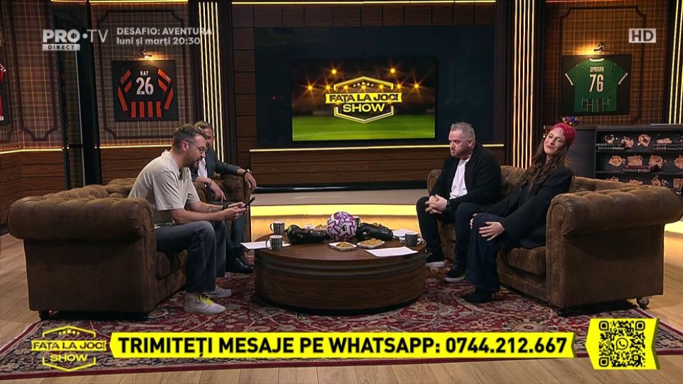 Fața la joc! a fost în direct la Pro TV și pe VOYO | Raluka, Raț și Oprișan au fost invitații lui Ștucan Fața la joc! a fost în direct la Pro TV și pe VOYO | Raluka, Raț și Oprișan au fost invitații lui Ștucan