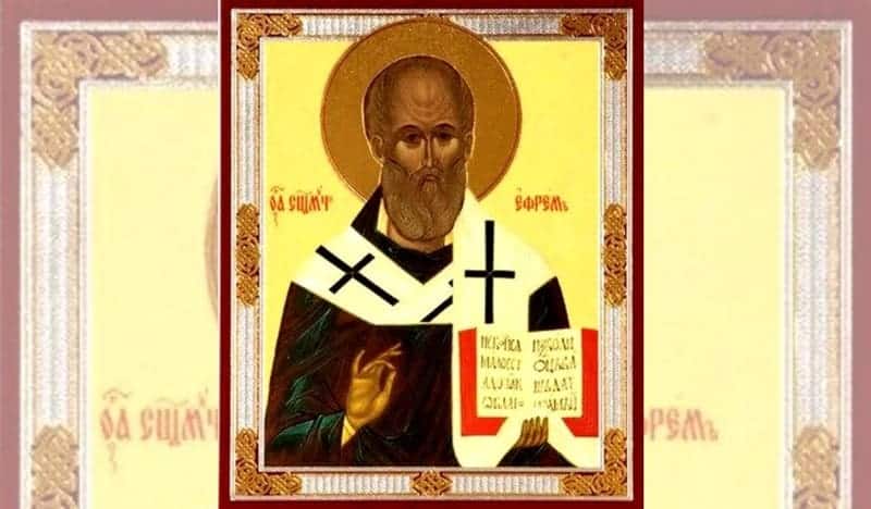 CALENDAR ORTODOX 2026: Sfântul Sfințit Mucenic Efrem, Episcopul Tomisului CALENDAR ORTODOX 2026: Sfântul Sfințit Mucenic Efrem, Episcopul Tomisului