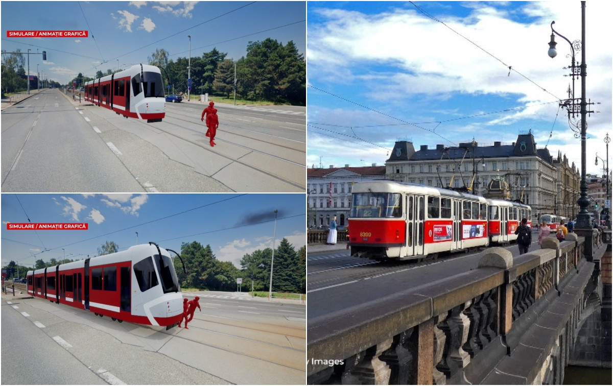 ANIMAŢIE. Elevi români, loviţi de tramvai în Praga, în timp ce îşi făceau poză pe şine ANIMAŢIE. Elevi români, loviţi de tramvai în Praga, în timp ce îşi făceau poză pe şine