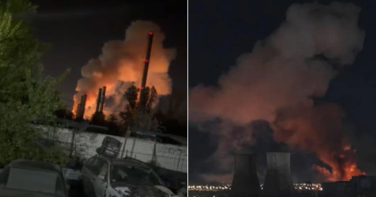 Explozie urmată de un incendiu puternic la CET Vest din Capitală: transformatoare electrice afectate. Două cartiere, fără apă caldă