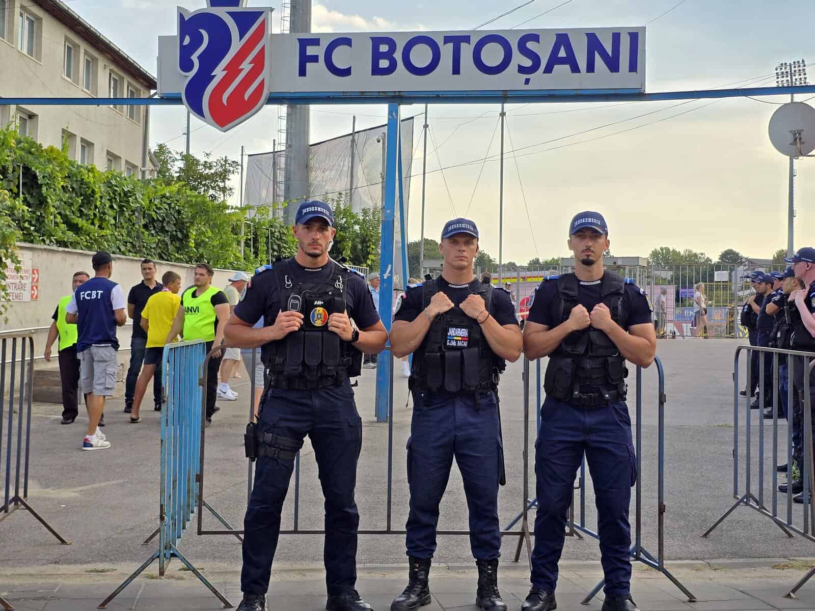 Măsuri de ordine publică pentru meciul de fotbal dintre FC Botoșani și Metaloglobus