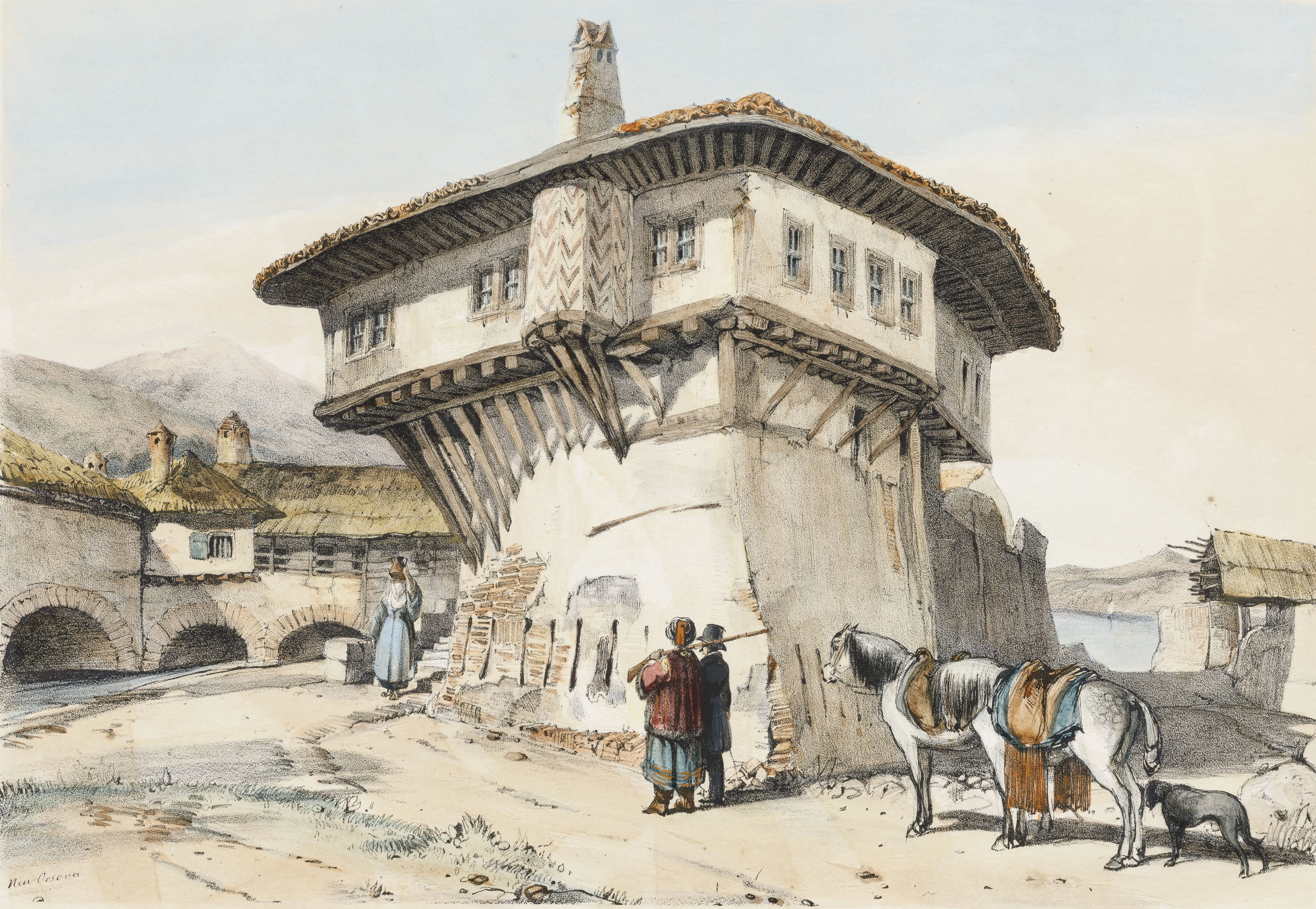 Casa din insula Ada Kaleh Sursa: Muzeul Național de Artă al României
