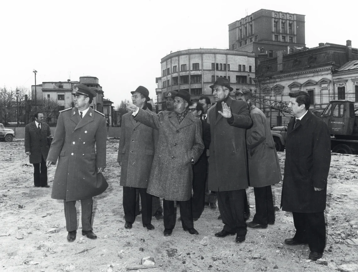 Nicolae Ceaușescu, după cutremurul din 4 martie 1977