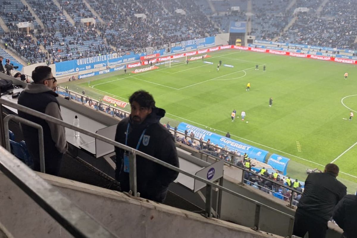 De unde a urmărit suspendatul Filipe Coelho meciul Universitatea Craiova -off