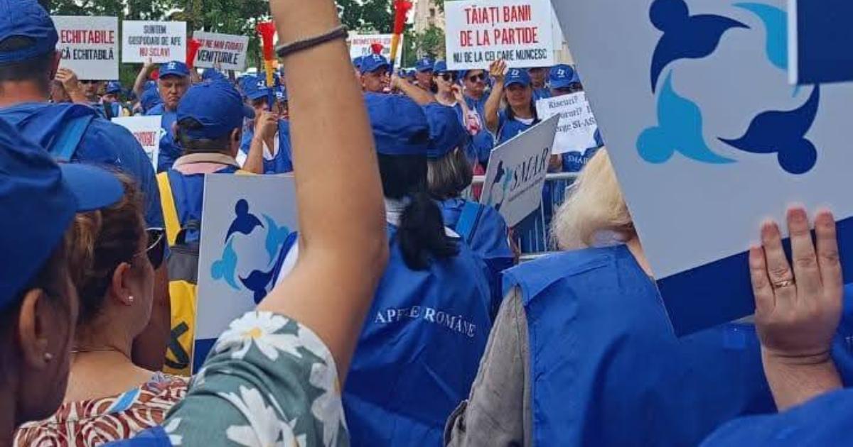 Sute de angajaţi de la Apele Române protestează joi la București. Ce nemulțumiri au sindicaliștii