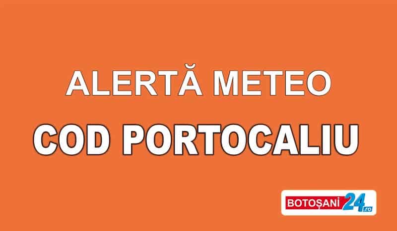 Atenție, COD PORTOCALIU de vânt pentru o parte din județul Botoșani