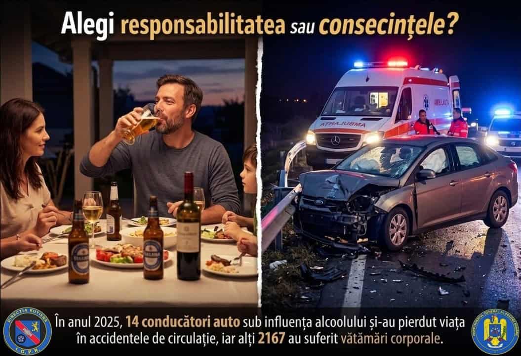 Polițiștii din Alba anunță toleranță zero pentru șoferii care beau și se urcă la volan în perioada Sărbătorilor Pascale
