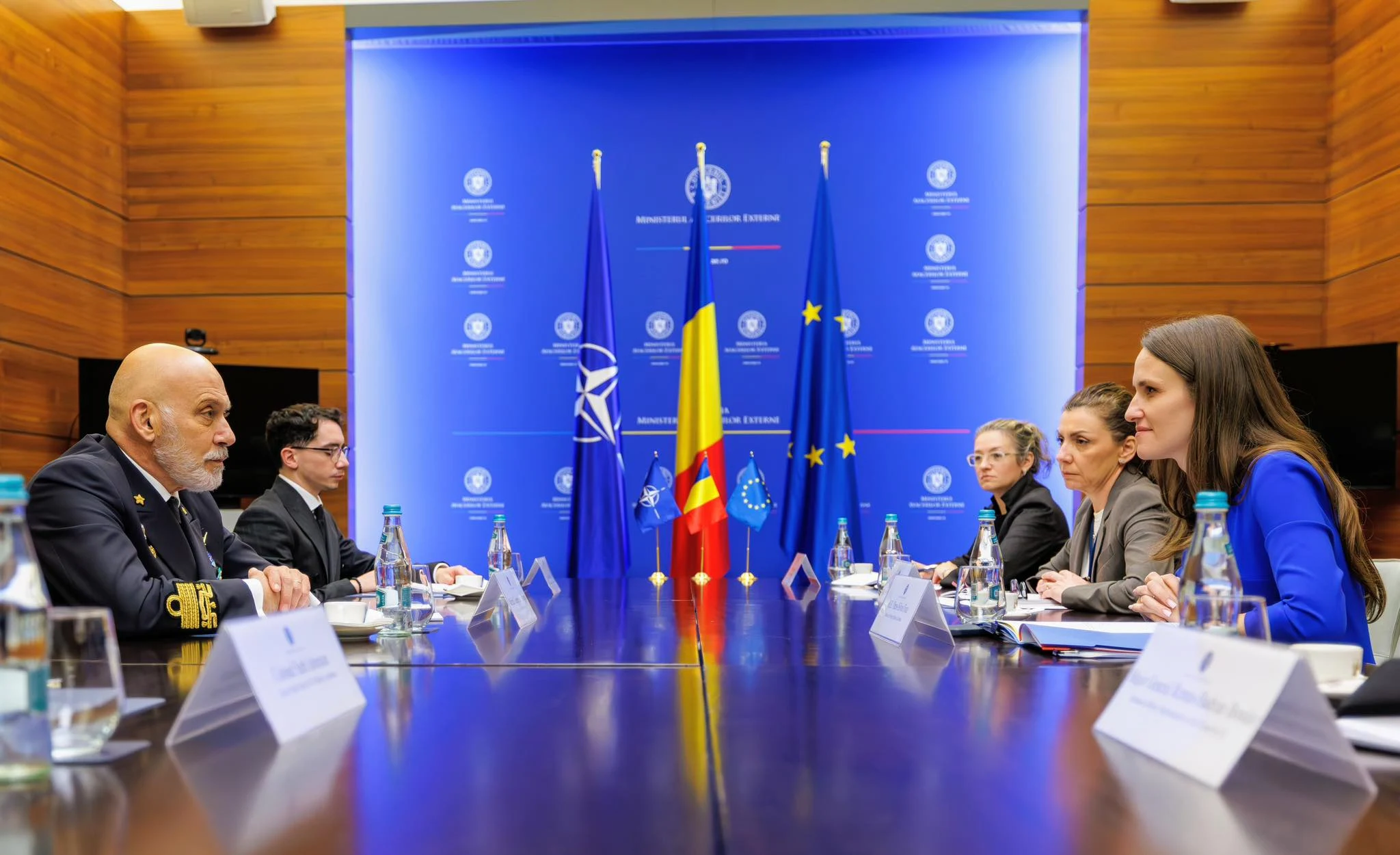 Întâlnire între unul din șefii NATo și Oana Țoiu, ministrul de Externe FOTO: Facebook