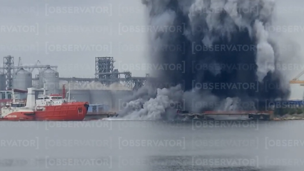 O dronă a explodat în Portul Constanţa. Zona a fost evacuată