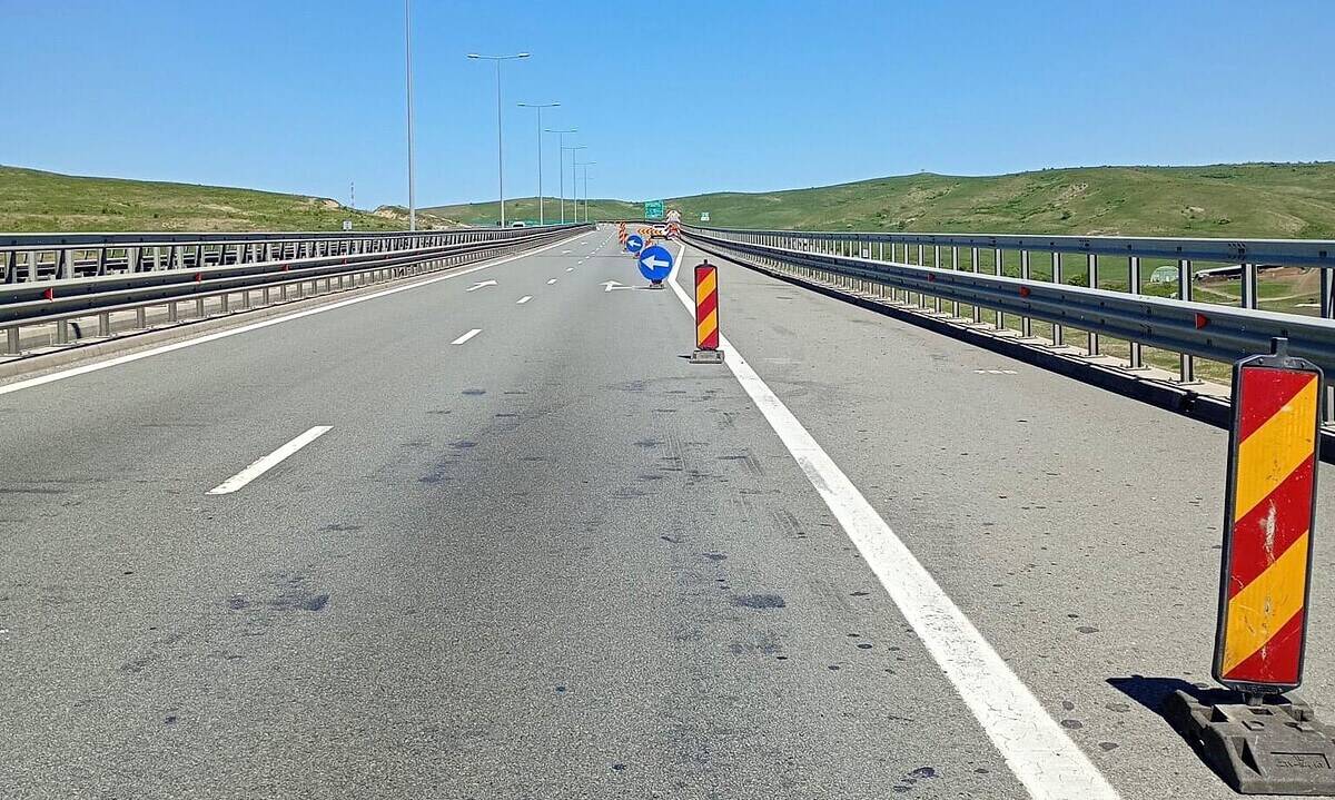 Restricții de circulație pe Autostrada A10, între Aiud și Turda. Se circulă pe o singură bandă, cu limită de viteză