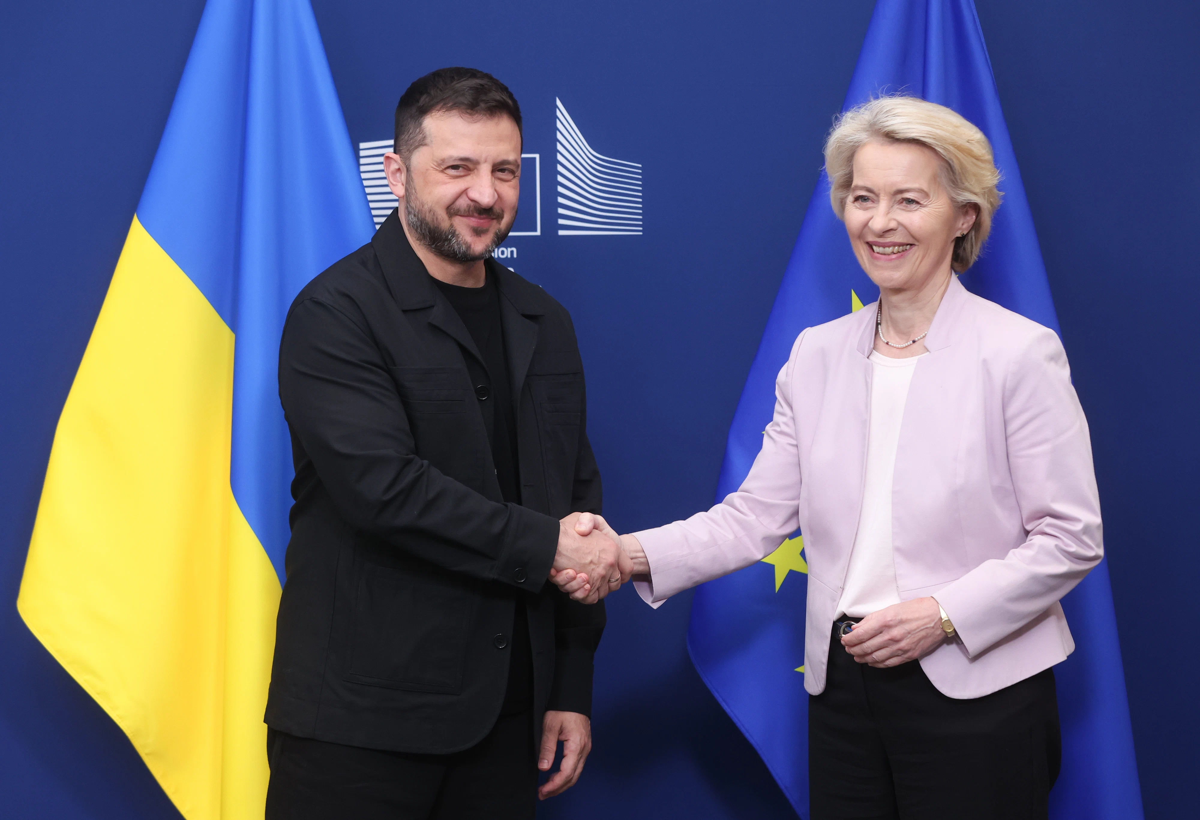 Zelenski și Ursula von der Leyen FOTO EPA EFE