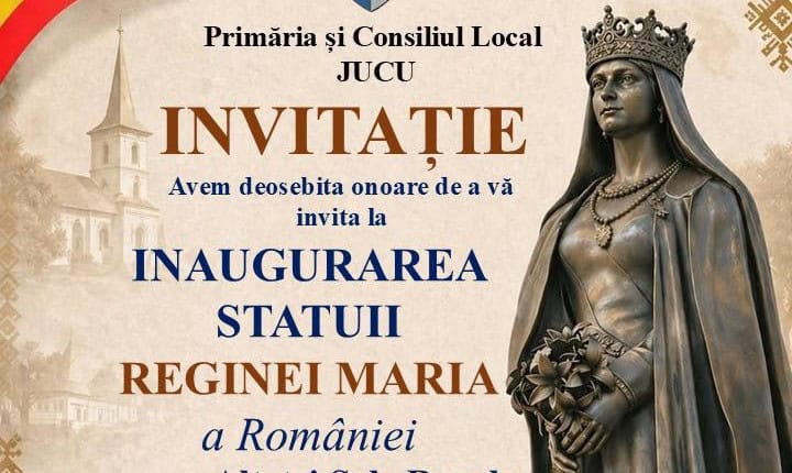 Moment festiv. Inaugurarea statuii Reginei Maria la Jucu. Participă Alteța Sa Regală Principele Radu al României